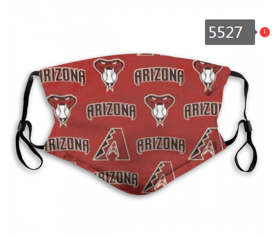 2020 MLB Arizona Diamondback #2 Dust mask with filter->mlb dust mask->Sports Accessory